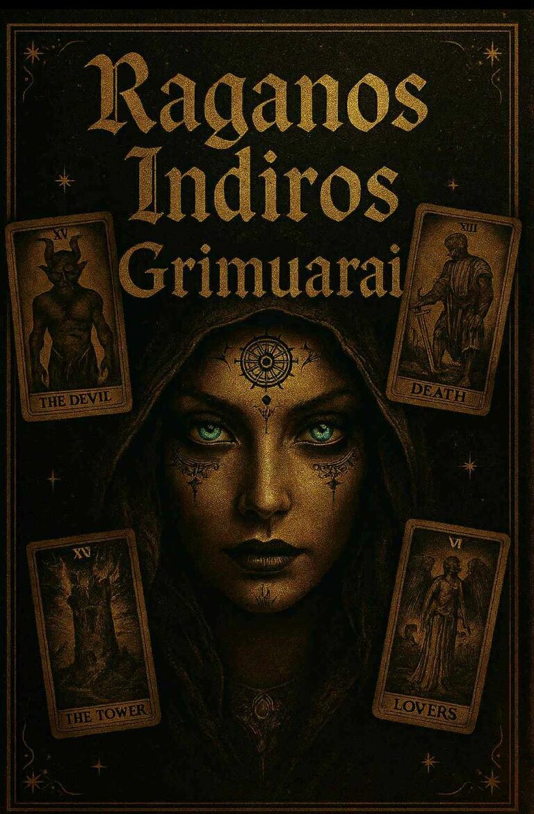 Knyga ''Raganos Indiros Grimuarai''